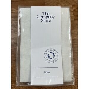 The Company Store Legends Hotel Washed Linen Standard Pillow Sham‎ White NEW